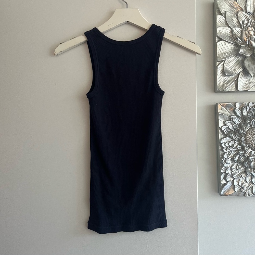 J.CREW Dark Blue Ribbed Tank - Picture 4 of 5